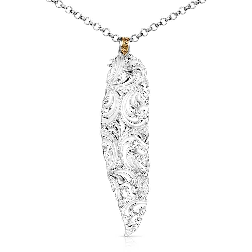 Montana Silversmiths Trust and Honor Feather Necklace - NC5761