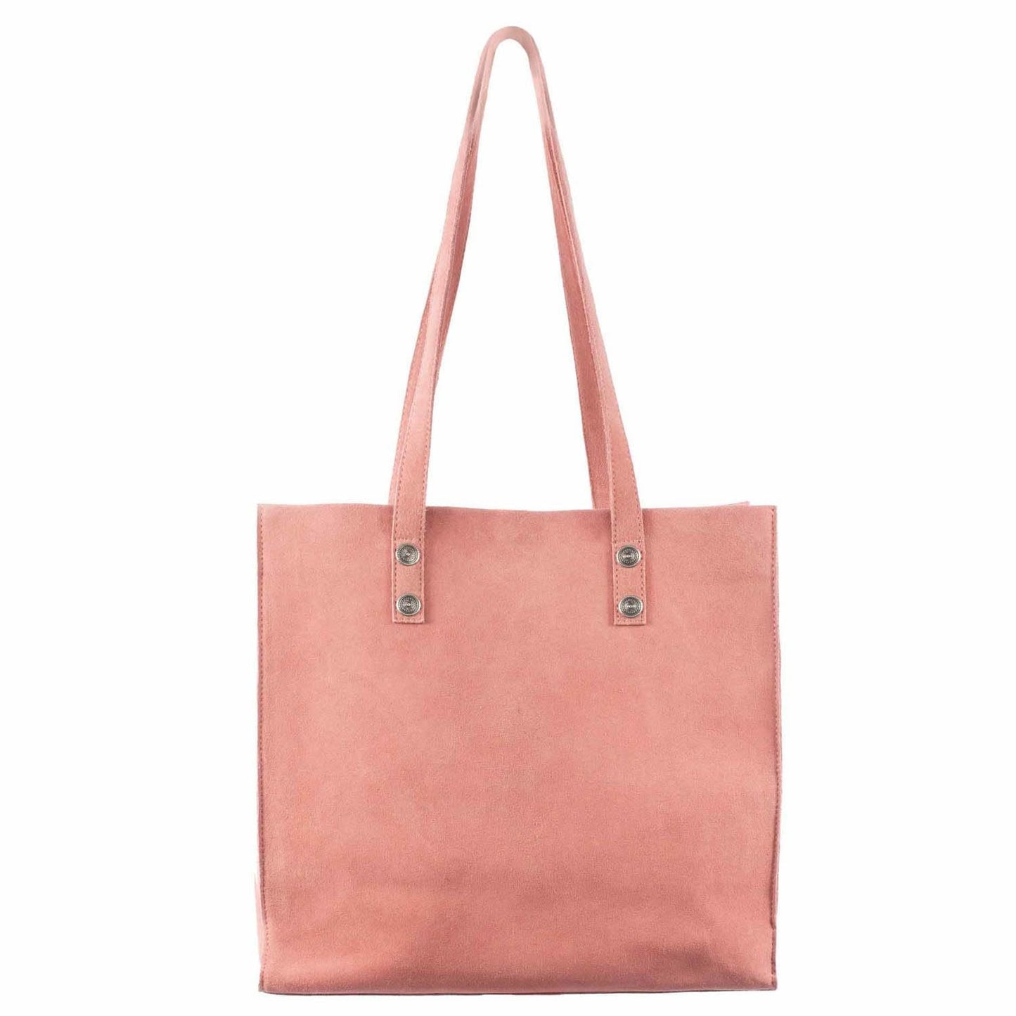 Scully Soft Structure Suede Leather Tote - Pink