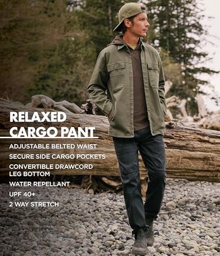 ATG by Wrangler Men's Relaxed Cargo Pant, Black