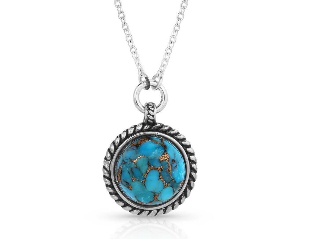 Montana Silversmiths Necklace Womens Dream Out West Turq 18" NC5649