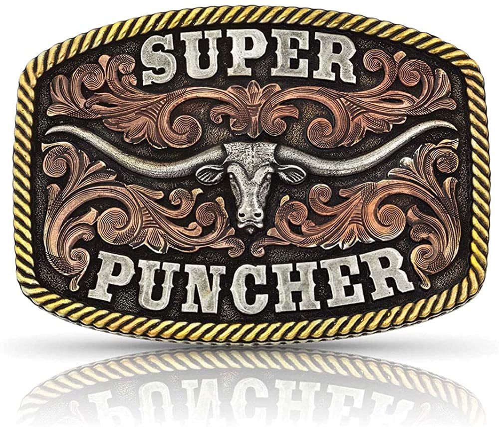 Montana Silversmith Attitude Western Belt Buckle (Super Puncher)