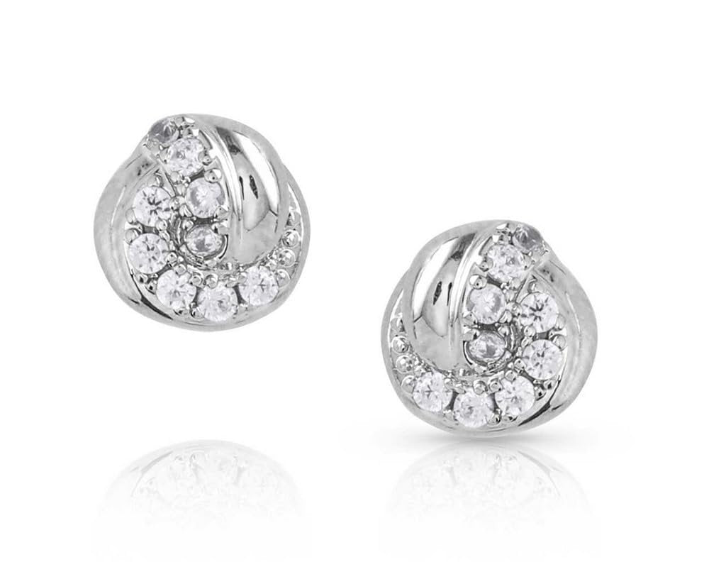Montana Silversmiths Crystal Knot Earrings