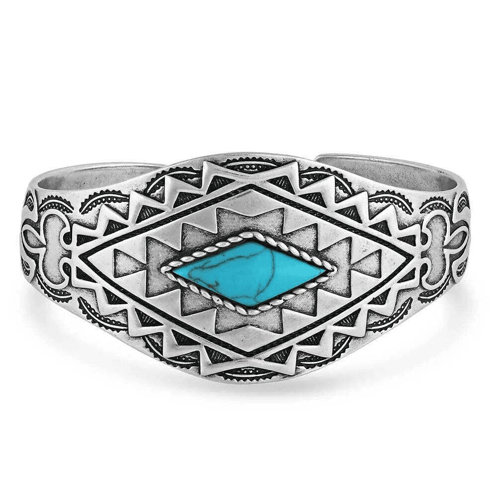 Montana Silversmiths Blanket Turquoise Cuff - Accessories Jewelry Bracelet - Bc5302