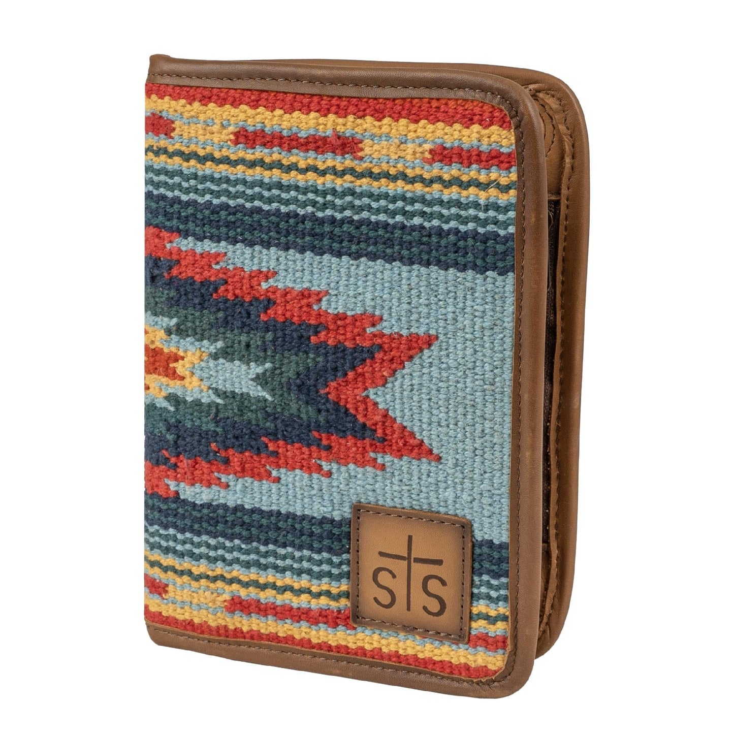 STS Ranchwear Women's Chaynee Valley Serape Magnetic Wallet Leather Bifold Closure Multiple Card Western Style, Multi