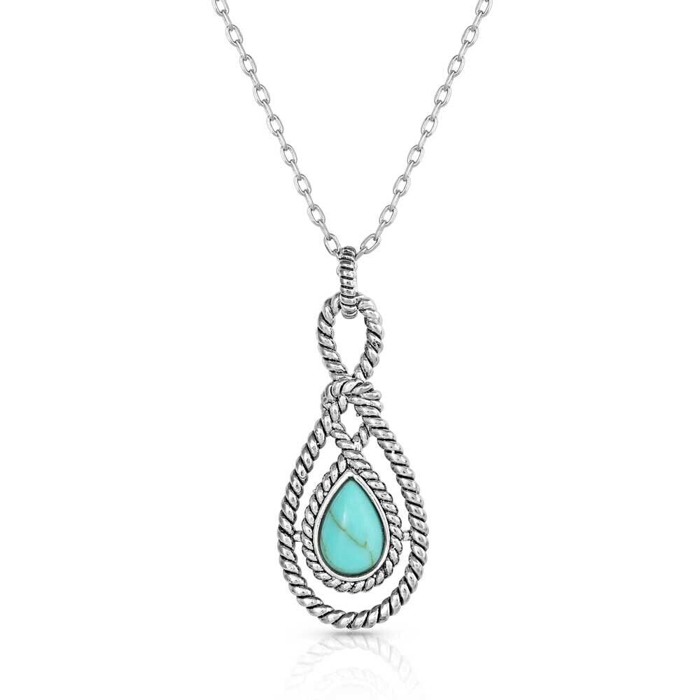 Montana Silversmiths Bowline Knot Turquoise Necklace