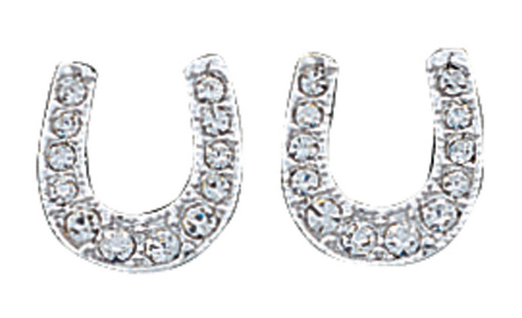 Montana Silversmiths Crystal Clear Stuck on Luck Post Earrings