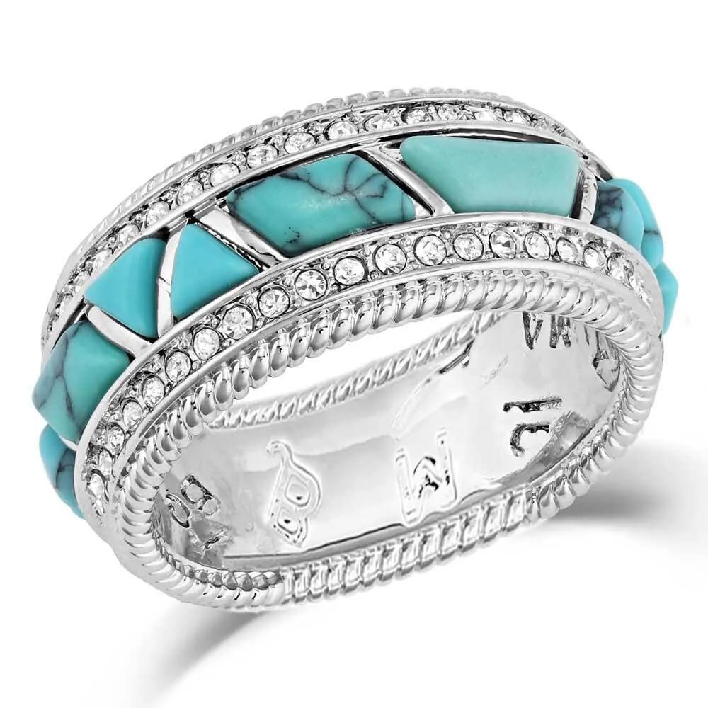 Montana Silversmiths Ring Womens High Noon Cobblestone 8 RG5481TQ