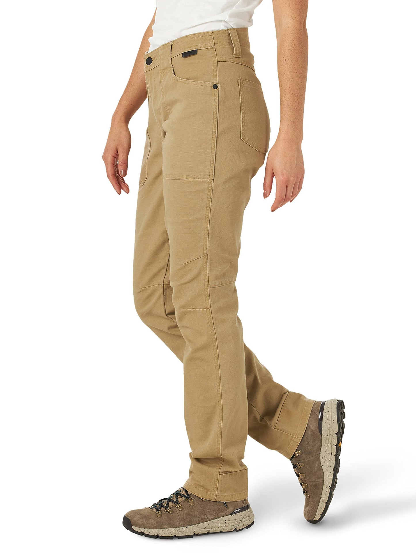 ATG by Wrangler Women's Canvas Slim Fit Pant, Elmwood, 6 Short