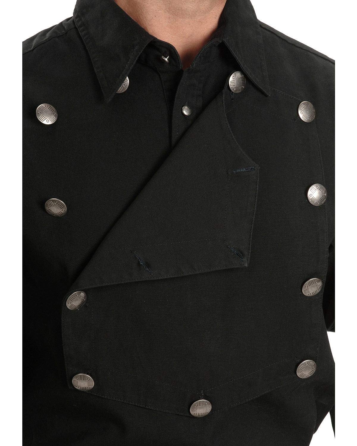 Scully Men's Rangewear Long Sleeve Bib Shirt - Black