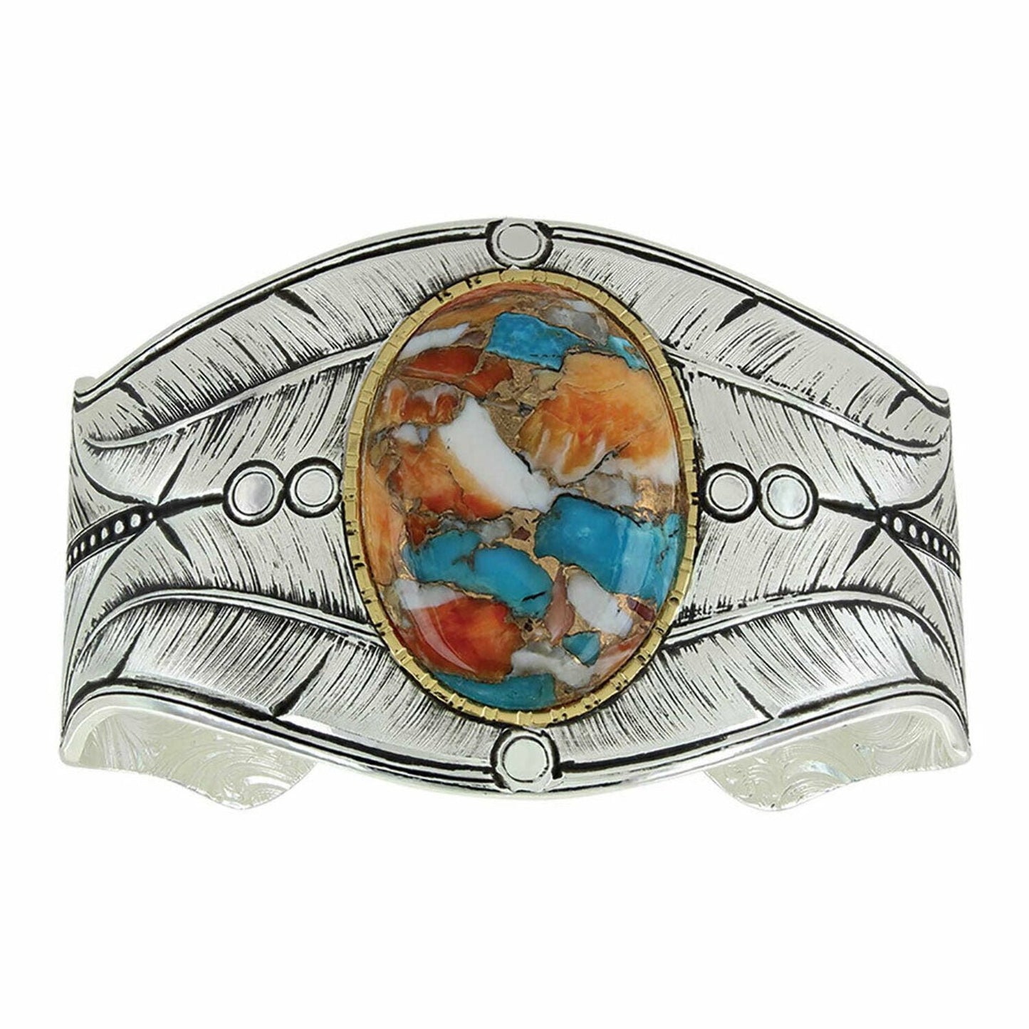 Montana Silversmiths Nature's Beauty Glacier Cuff Bracelet BC3358GMTQ