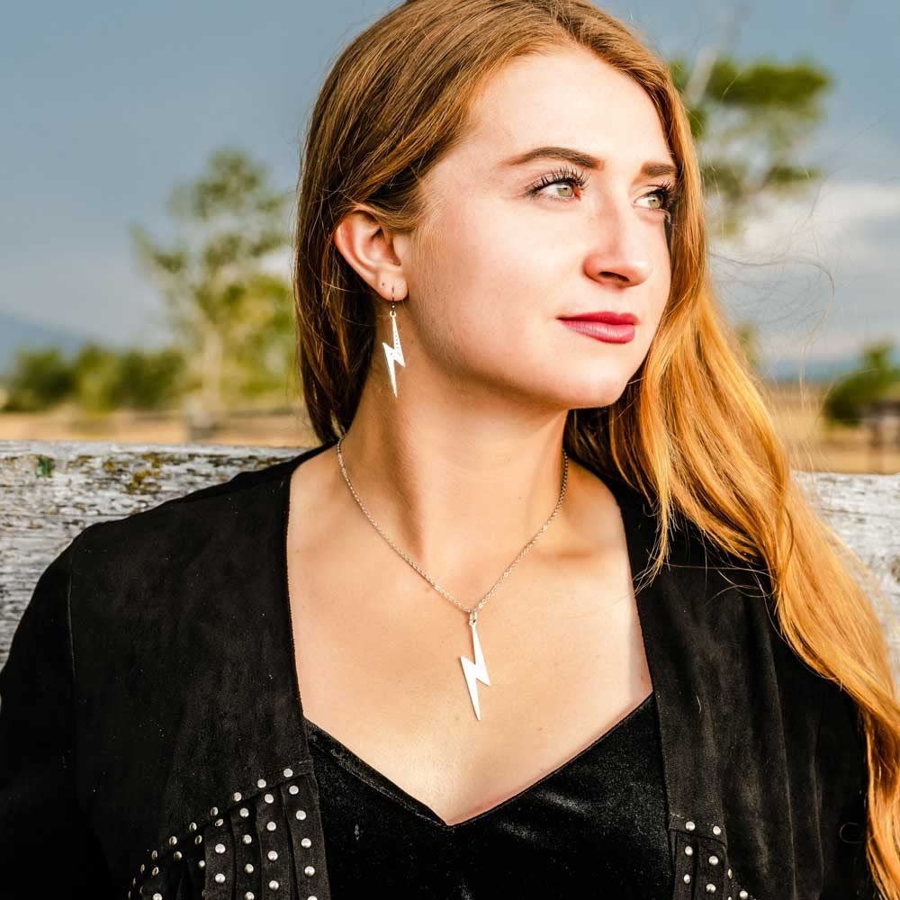 Montana Silversmiths Western Lifestyle Women's Necklace (Lightning Strike Silver Artistry)