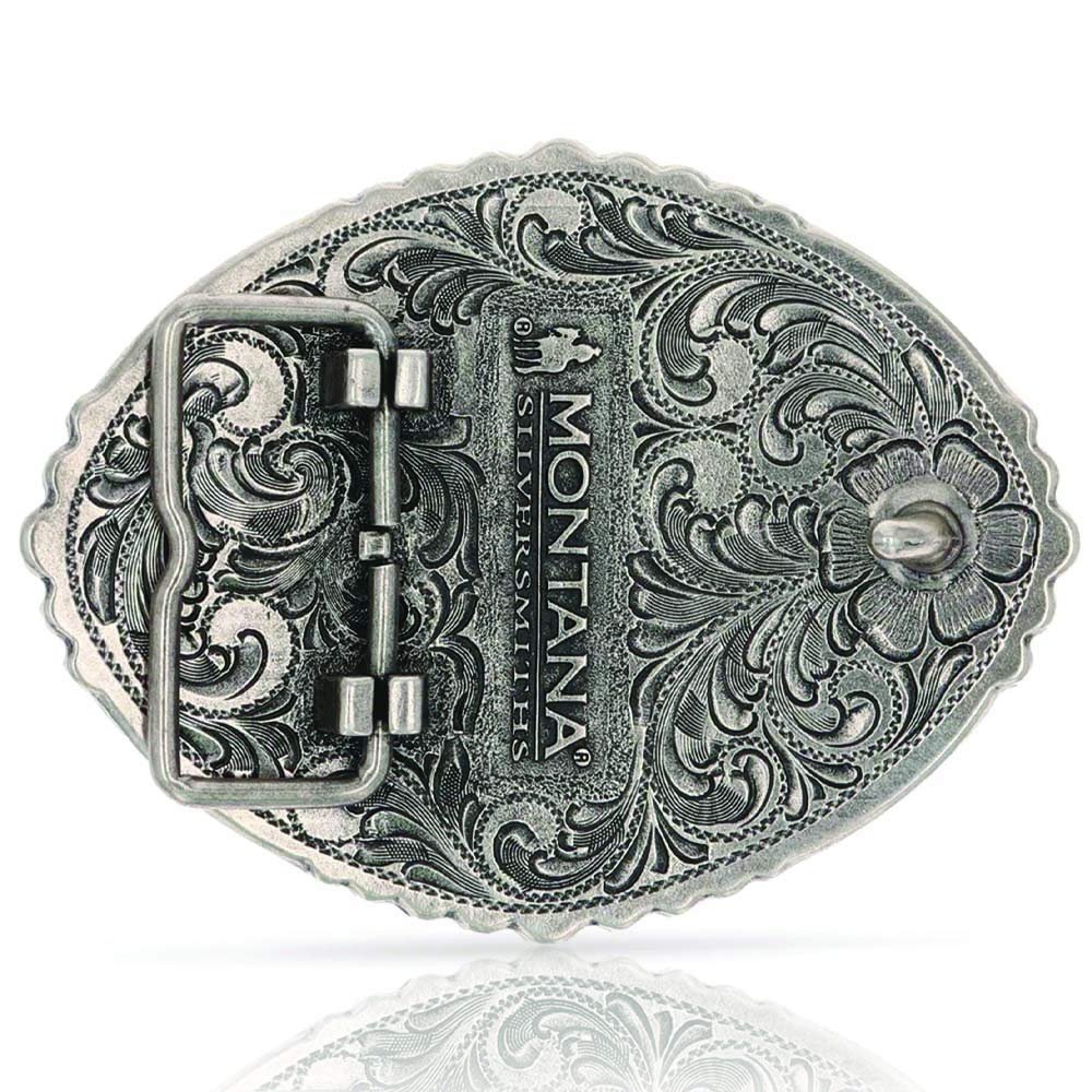Montana Silversmiths Bull Riding Pain Is Temporary Oval Western Attitude Belt Buckle