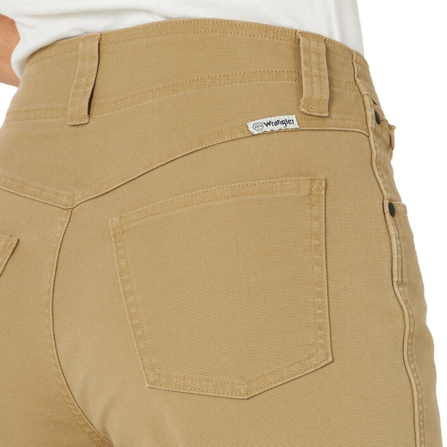 ATG by Wrangler Women's Canvas Slim Fit Pant Comfort Bottoms Tan Elmwood New NWT