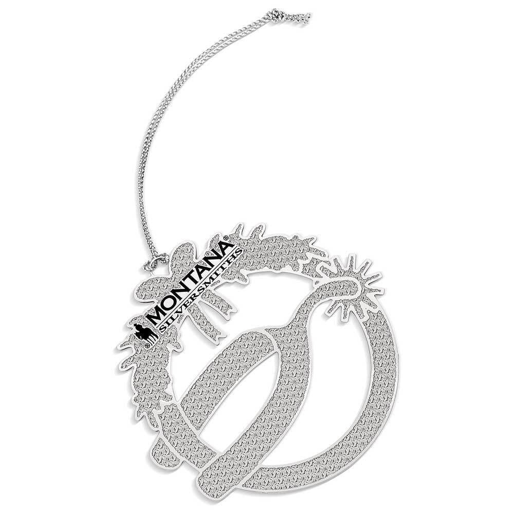 Montana Silversmiths Tis The Season 2024 Wreath with Horse Spur Ornament