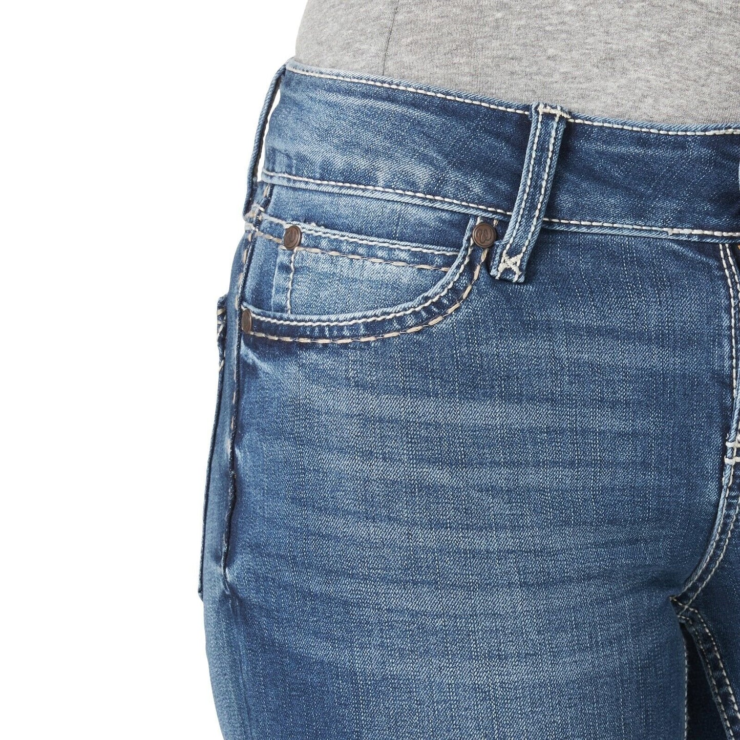 Wrangler Women's Retro Mae Mid Rise Stretch Bootcut Jean