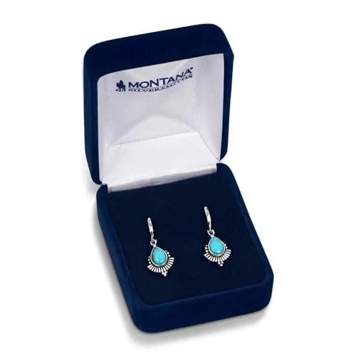 Montana Silversmiths Simple Flourish Turquoise Earrings - ER5774