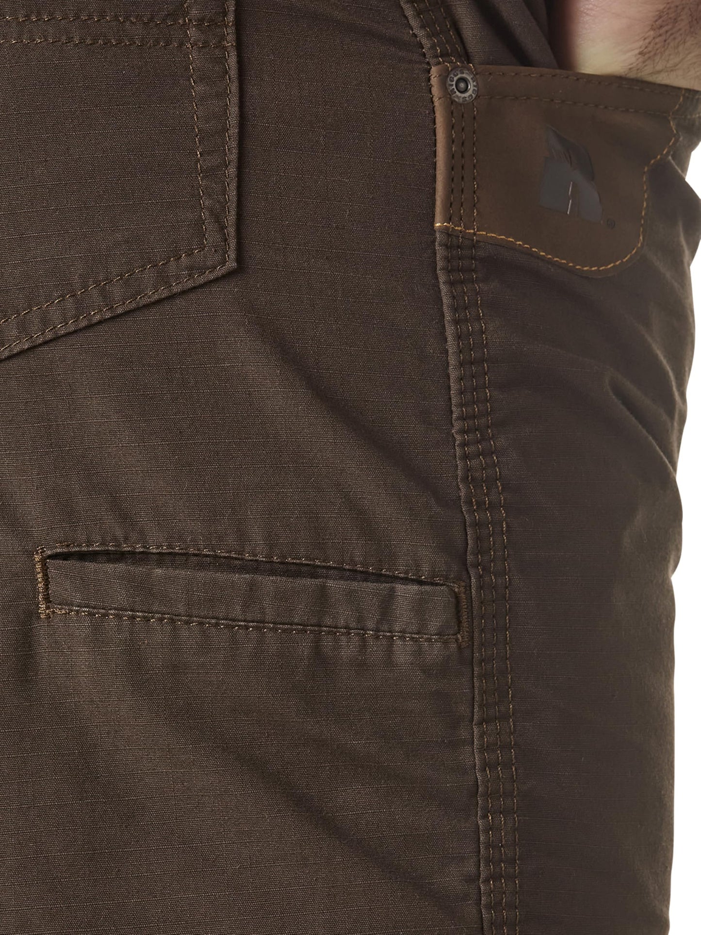 Wrangler Riggs Workwear Men's Technician Short, Dark Brown