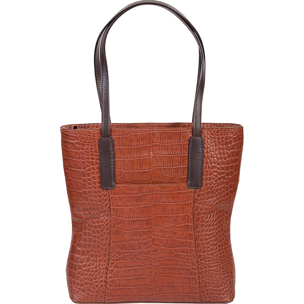 Scully Italia Claea Crocodile Print Tote Bag