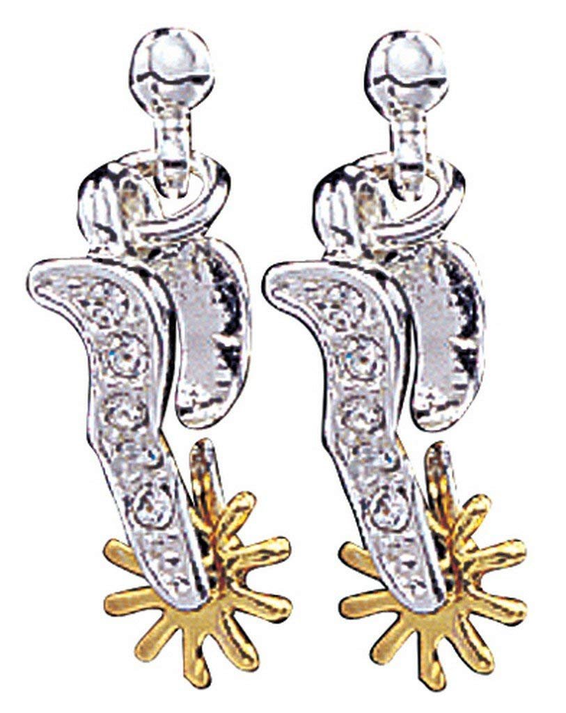 Montana Silversmiths Women's Sparkly Spur Earrings Silver One Size