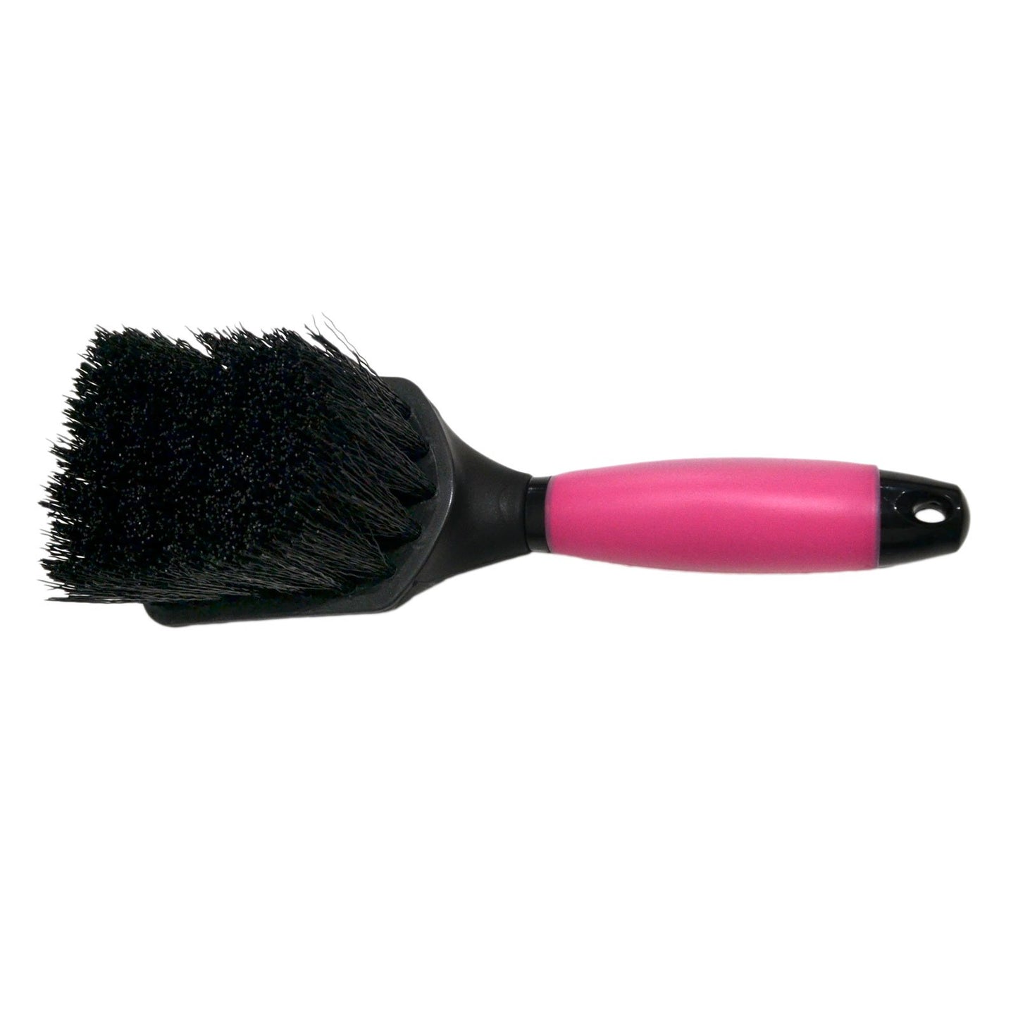 AHE Gel Handle Bucket Brush with 1.5" PP Bristles Black Hot Pink