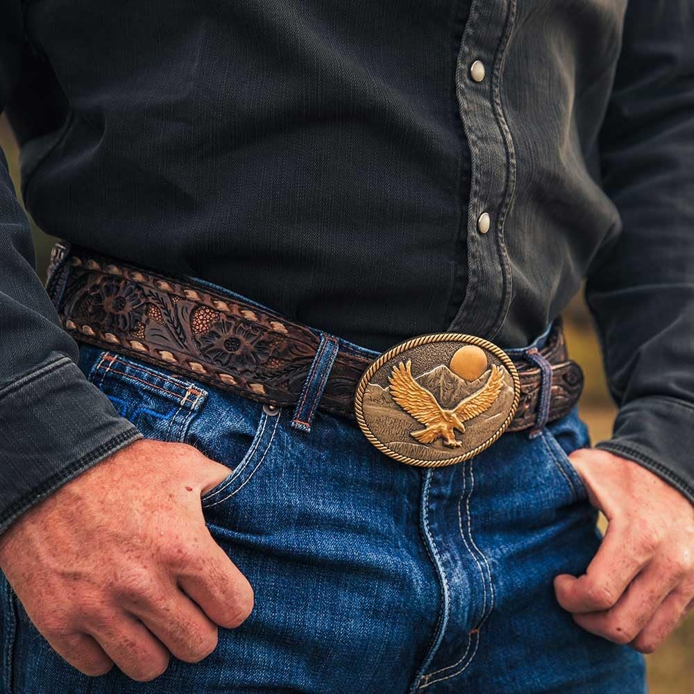 Montana Silversmiths Unisex Mountain Majesty Attitude Buckle - A997P One Size