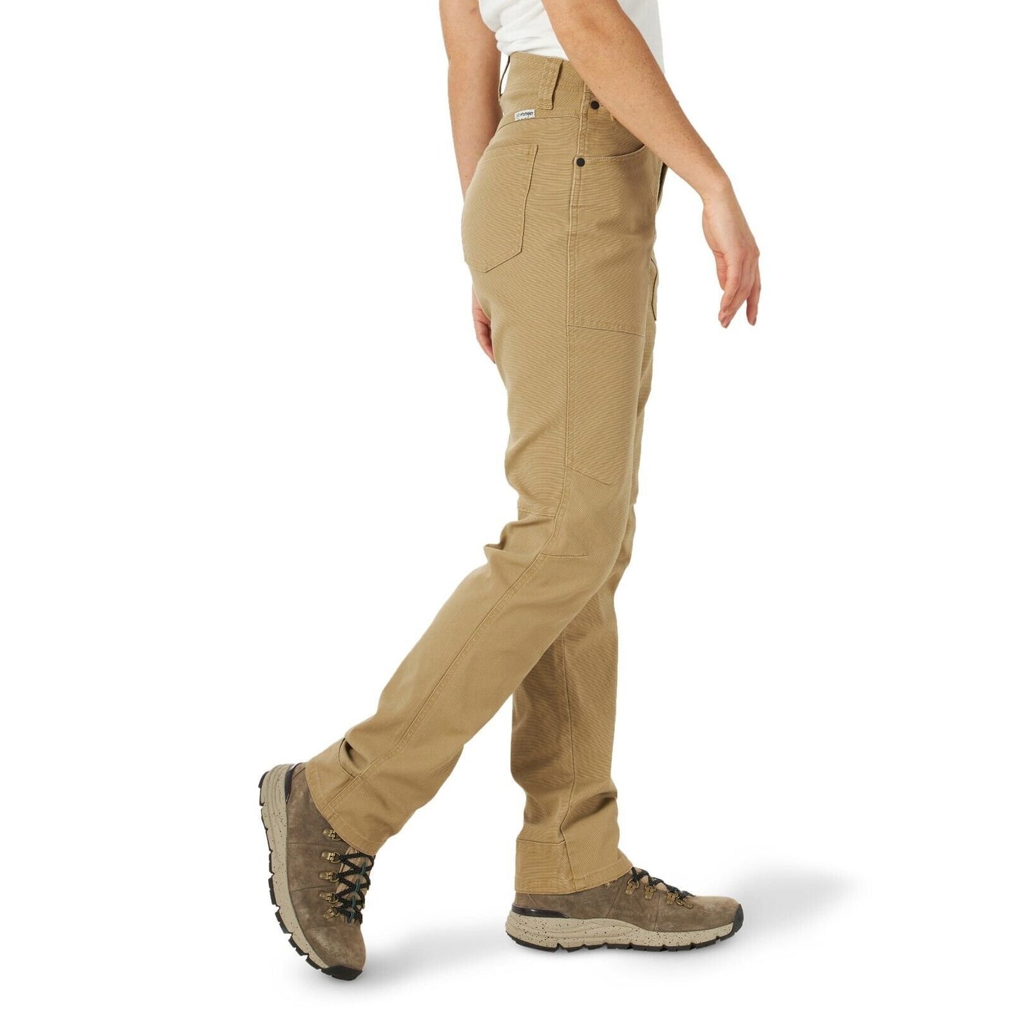 ATG by Wrangler Women's Canvas Slim Fit Pant Comfort Bottoms Tan Elmwood New NWT