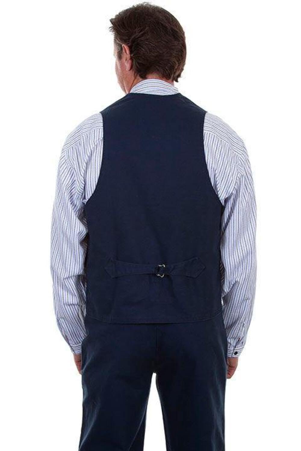 Scully Men's Rangewear Cotton Canvas Vest - Navy