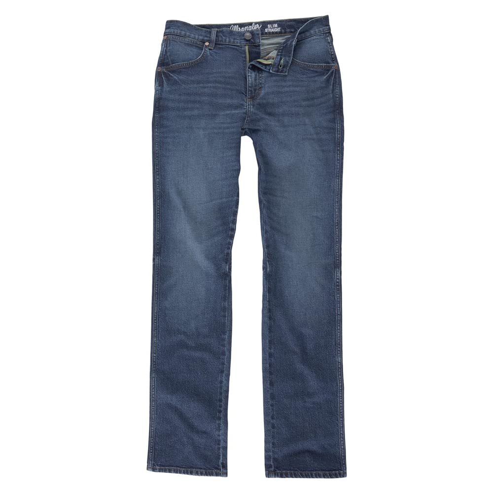 Wrangler Men's Retro Slim Fit Straight Leg Jean - Night Shift, Medium Wash
