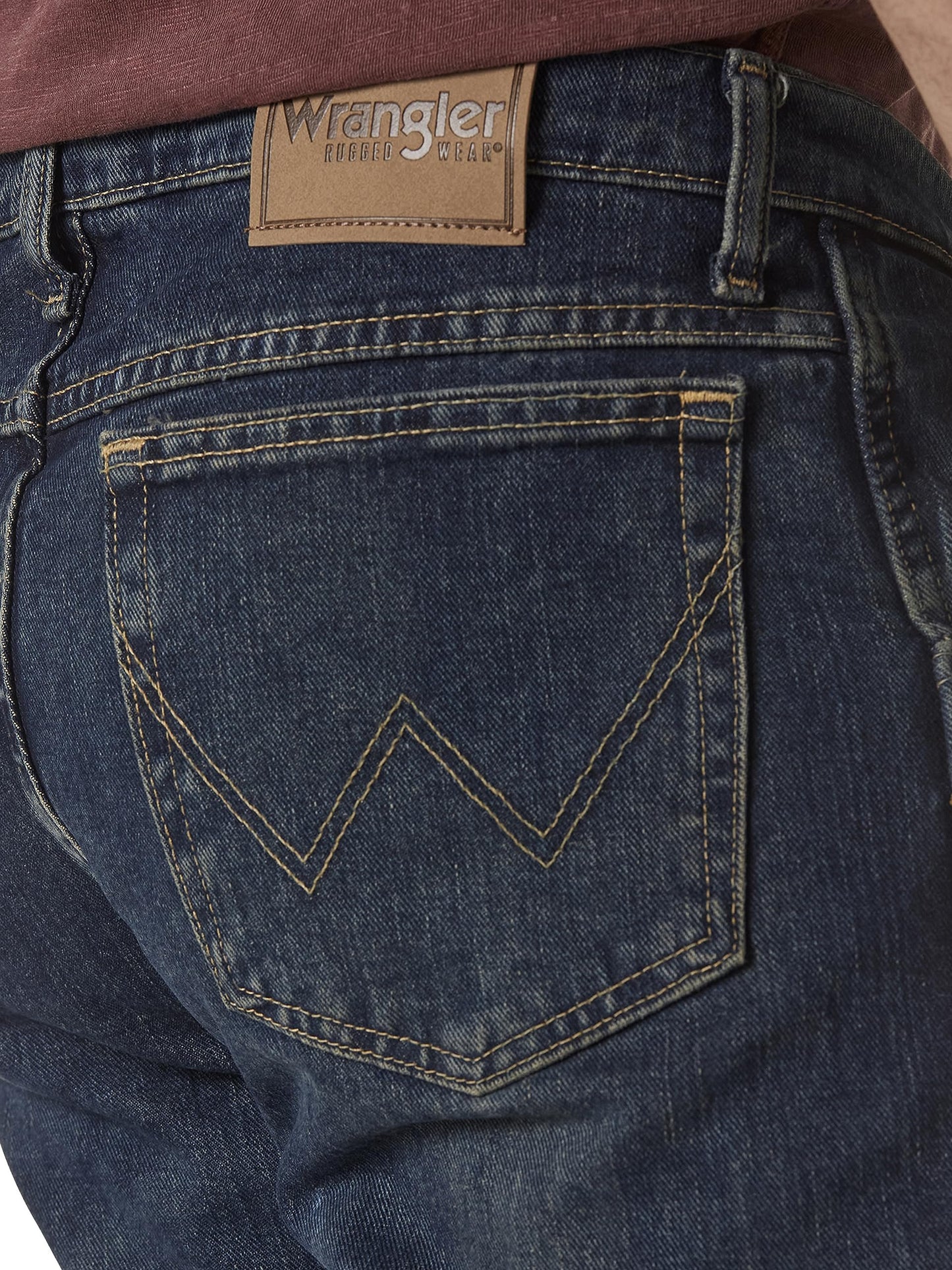 Wrangler Men's Rugged Wear Relaxed Straight Fit Jeans