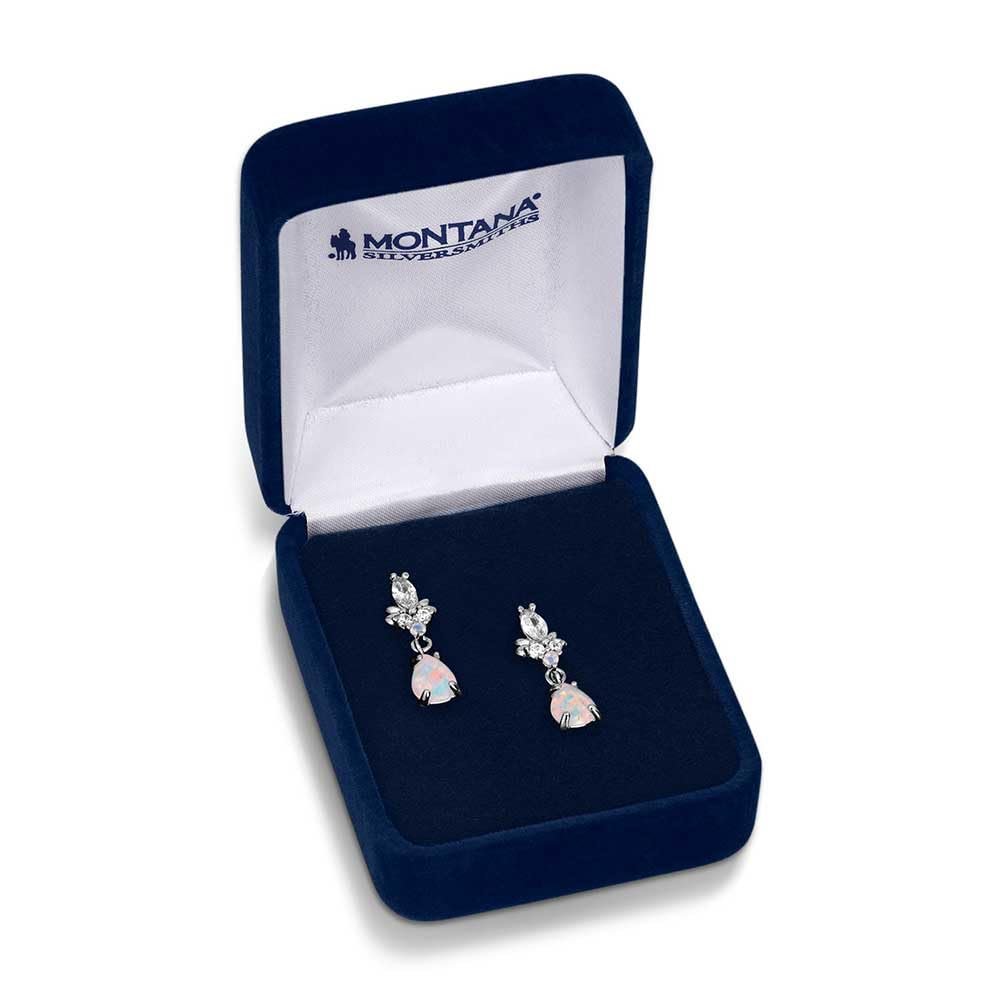 Montana Silversmiths Elegant Harmony White Opal Earrings - ER5772