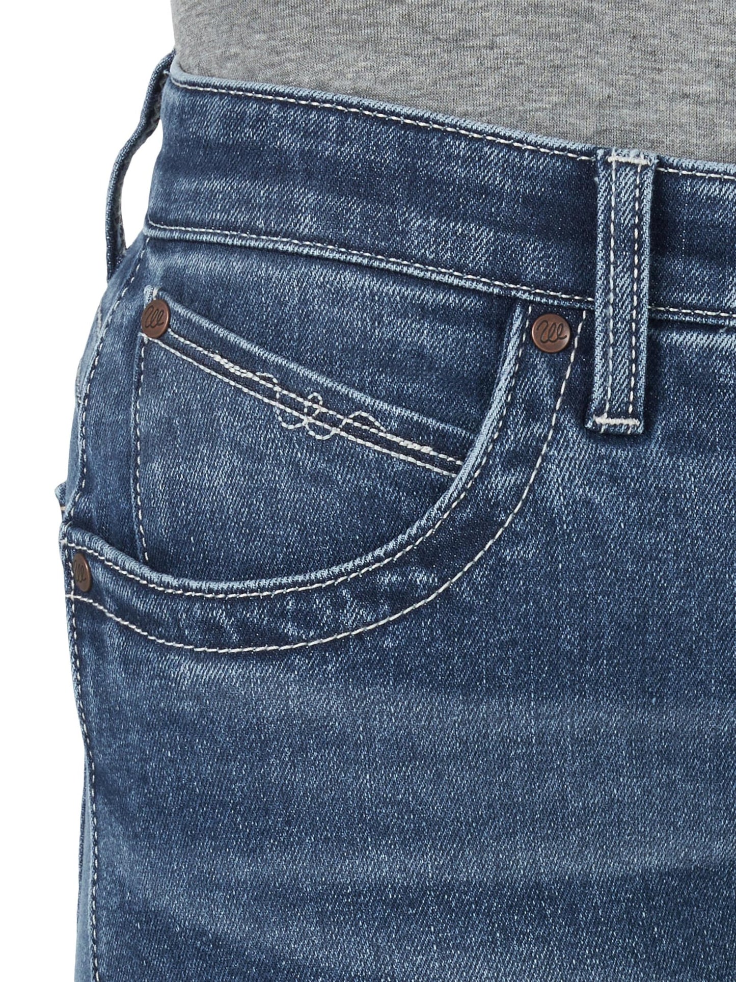 Wrangler Women's Q-Baby Mid Rise Boot Cut Ultimate Riding Jean