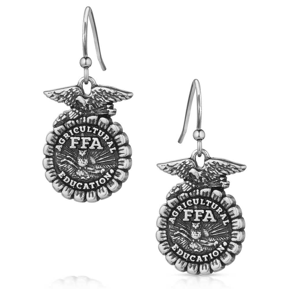 Montana Silversmiths Future Farmers of America FFA Emblem Hypoallergenic French Wire Earrings