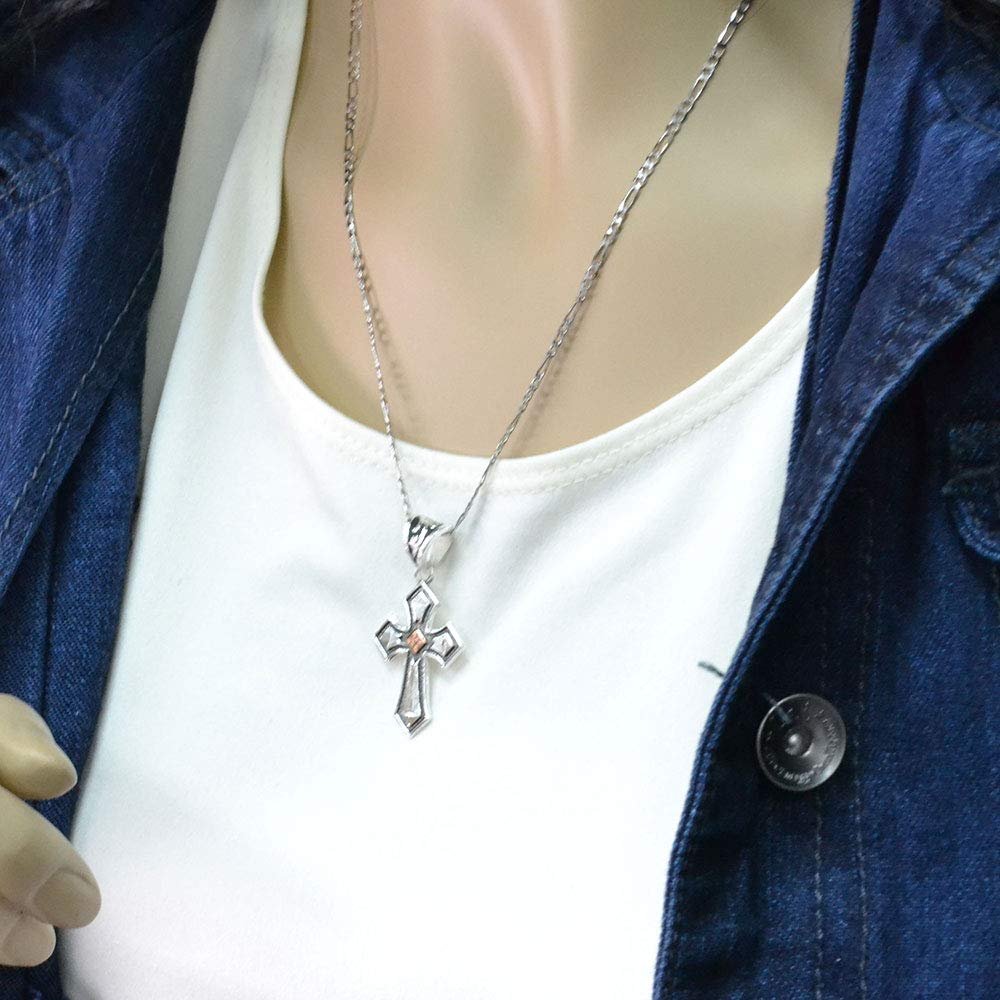 Montana Silversmiths Western Lifestyle Women's Cross Necklace (Antique Copper Diamond Cross)