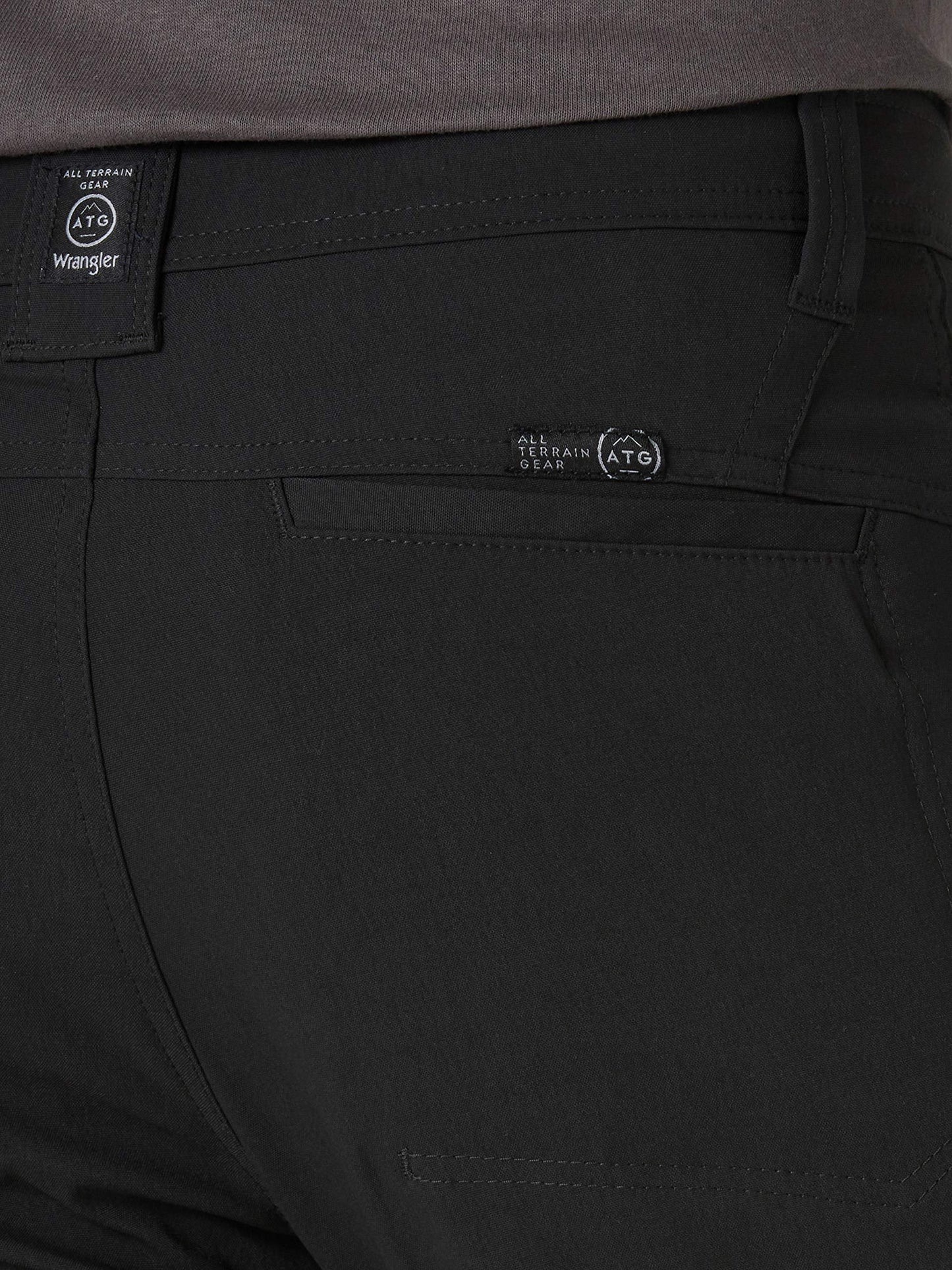 ATG by Wrangler Men's Zip Pocket Trail Pant, Black, 42W x 32L