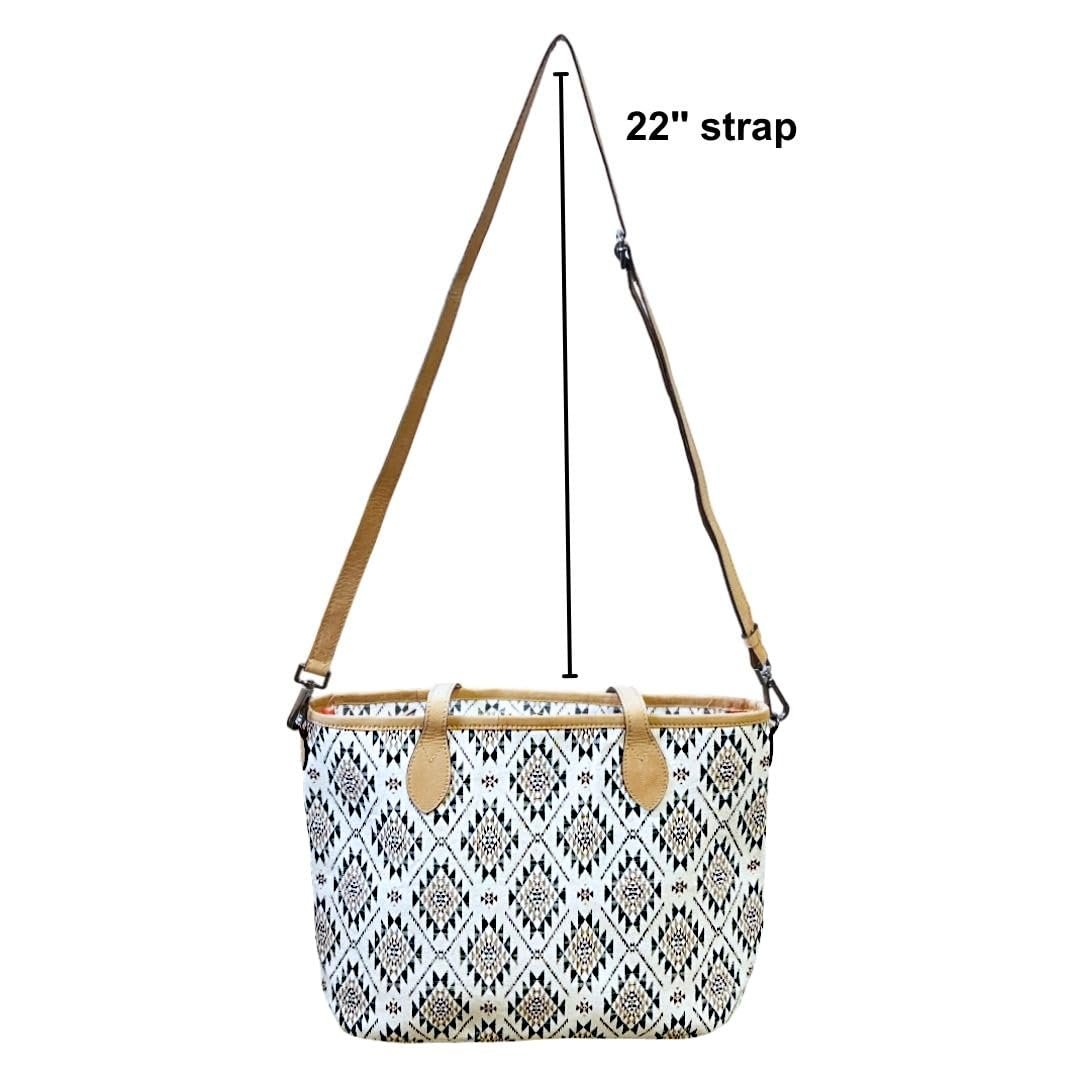 Myra Bag Western Women's Tote Bag Boho Diamond Aztec Crossbody Handbag New