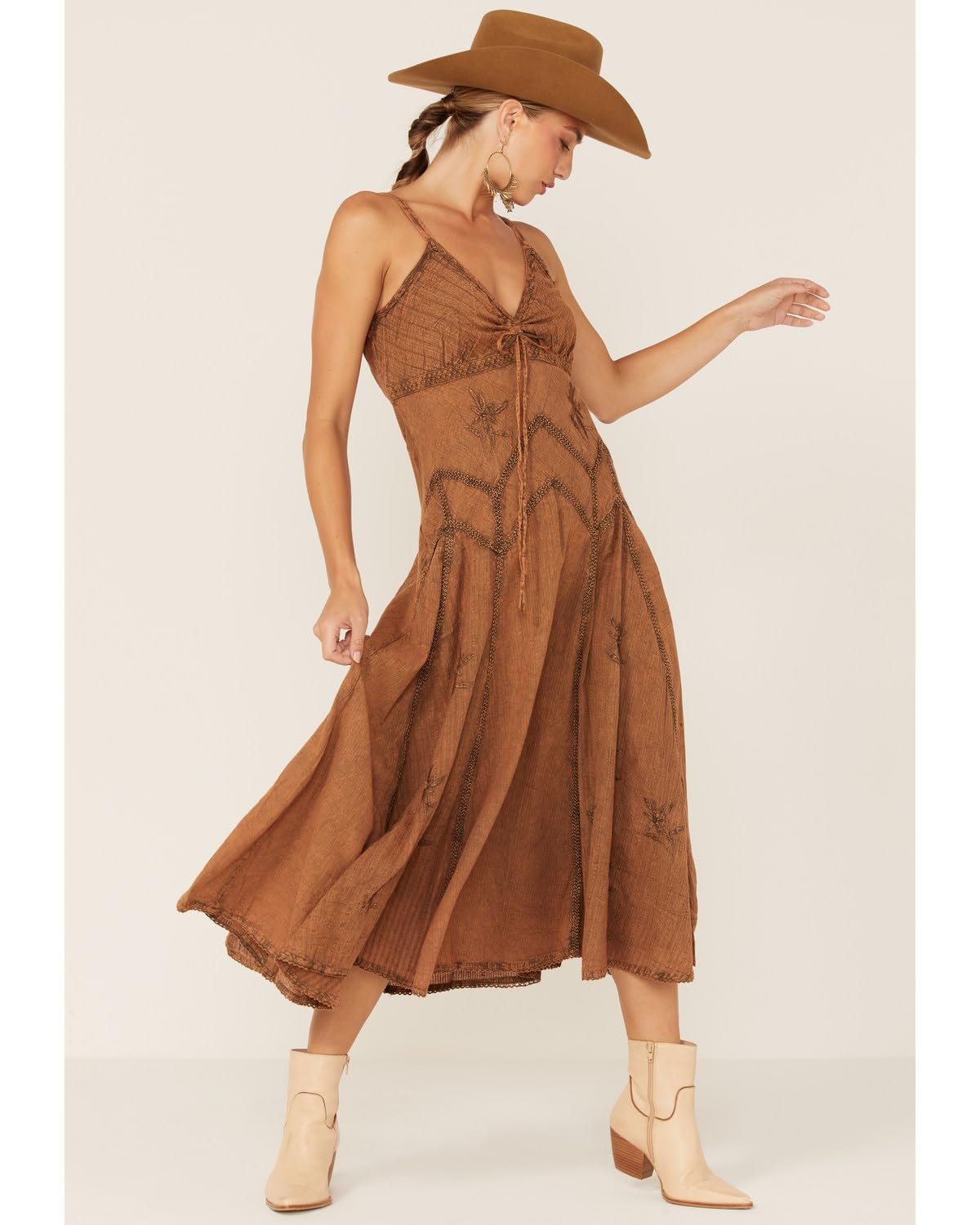 Scully Women's Spaghetti Strap Full Length Dress - Copper