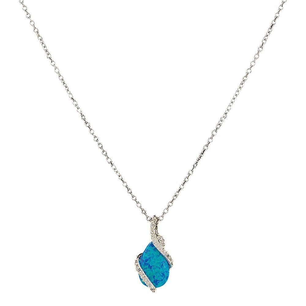 Montana Silversmiths Women's River Lights Twin Paths Necklace Silver One Size