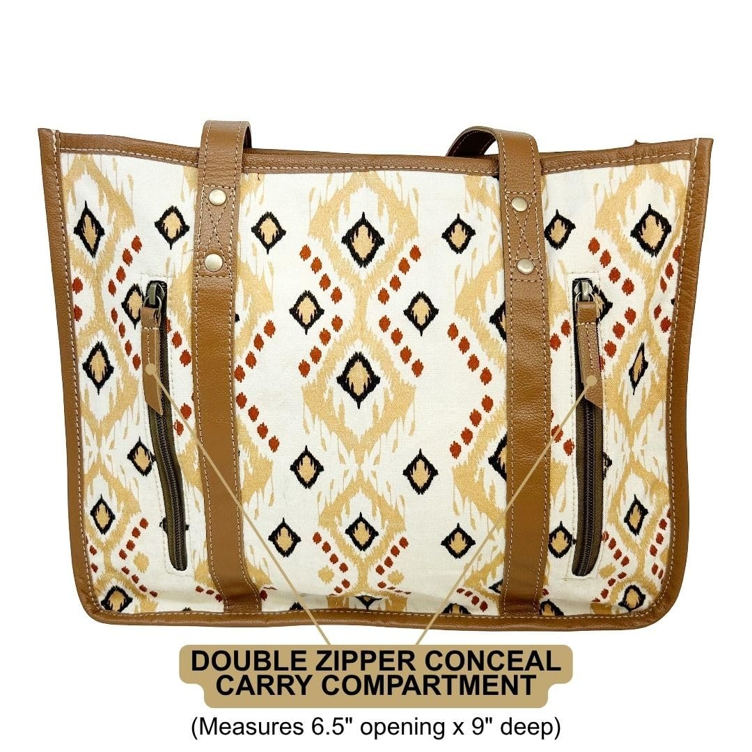 Myra Bag Women's Boho Conceal Carry Purse Aztec Tote Bag Crossbody New
