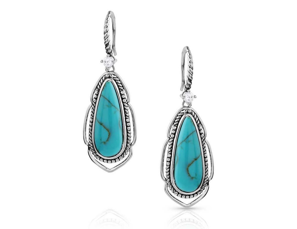 Montana Silversmiths Radiant Western Skies Turquoise Earrings - ER5721