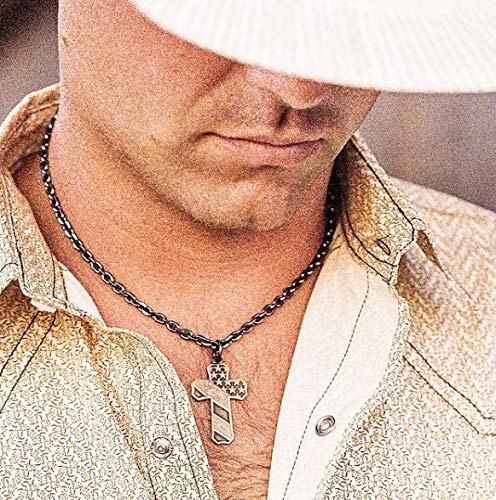 Montana Silversmiths Faded Glory Cross Necklace - NC3771BLB