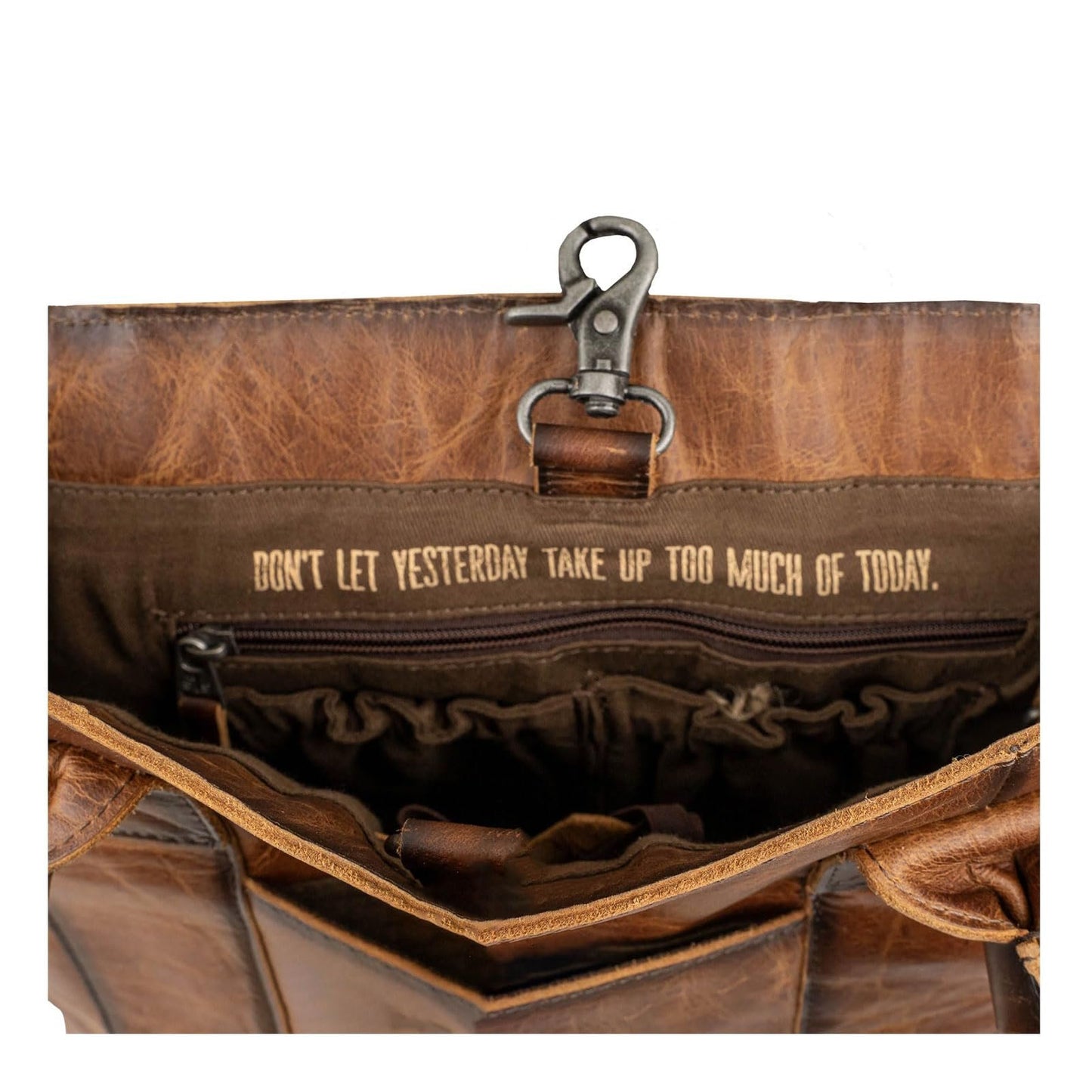 STS Ranchwear Womens Vaquero Cowhide/Tan Leather Tote Bag