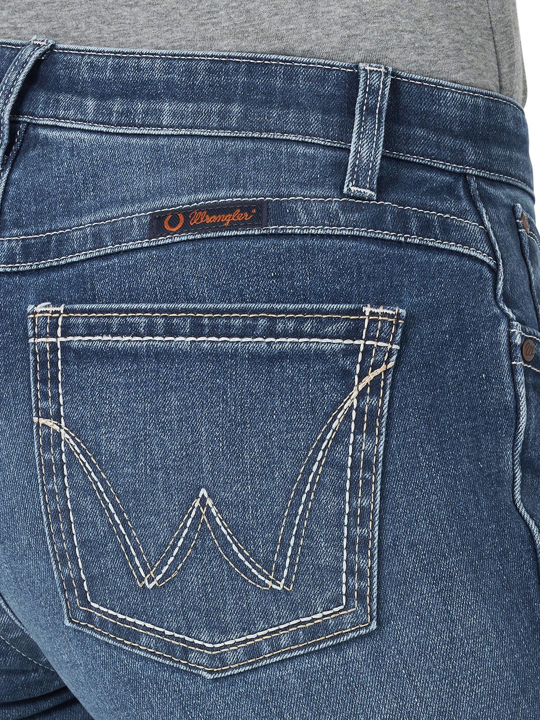 Wrangler Women's Q-Baby Mid Rise Boot Cut Ultimate Riding Jean