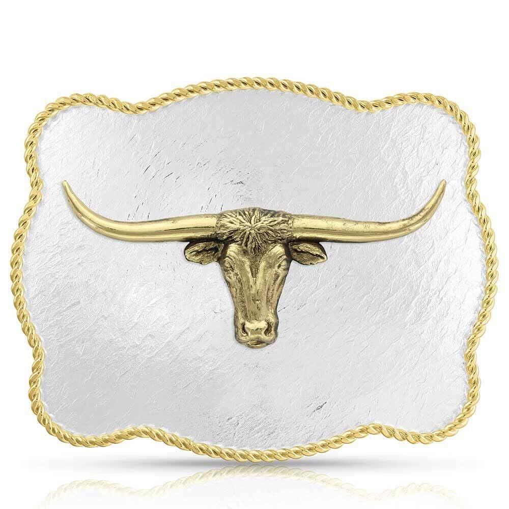 Montana Silversmiths Western Lifestyle Texas/Longhorn Made in the USA Buckle (Sunset Waters Longhorn)