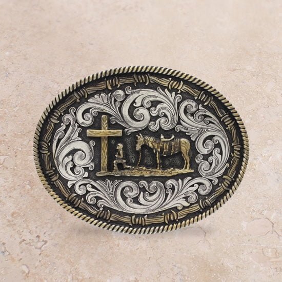 Montana Silversmiths Christian Cowboy Attitude - Acc Buckle - A543