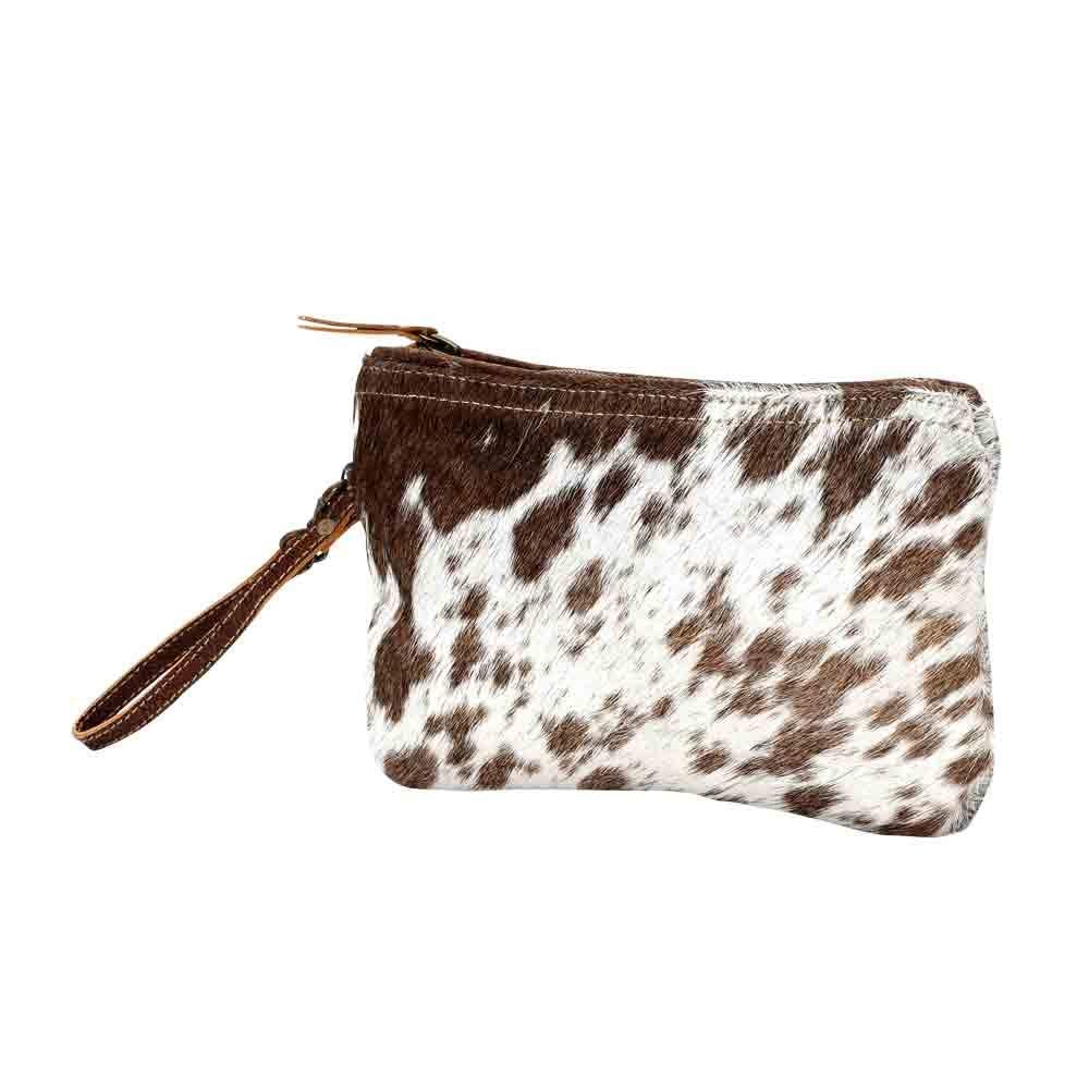 Myra Bag Women's Hair-On Hide Small Pouch Wristlet One Size