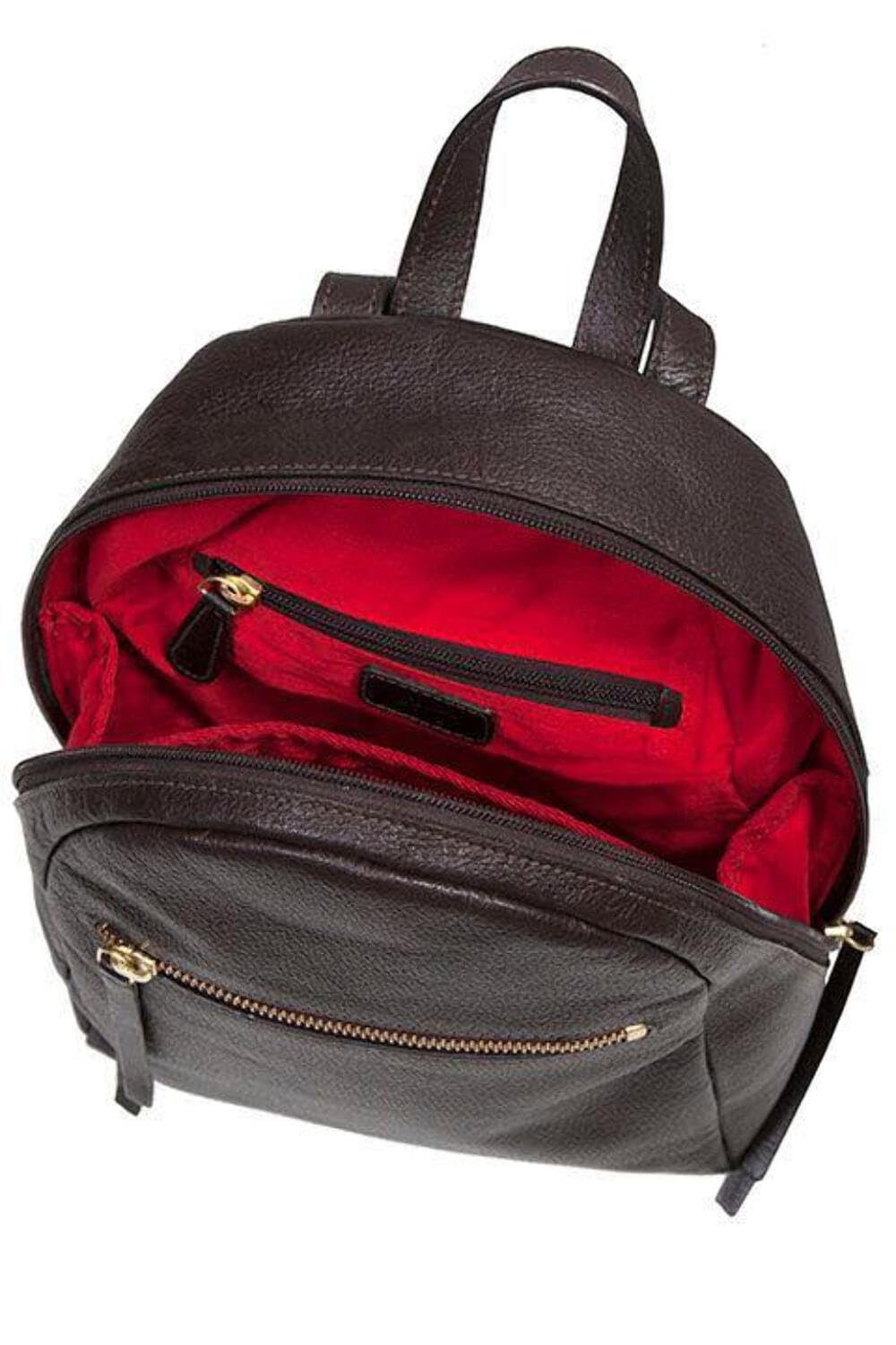 Scully Compact Glazed Calf Leather Backpack