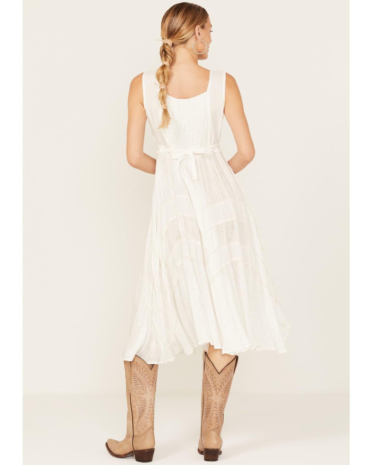 Scully Women's Lace Front Sleeveless Full Length Dress - Ivory