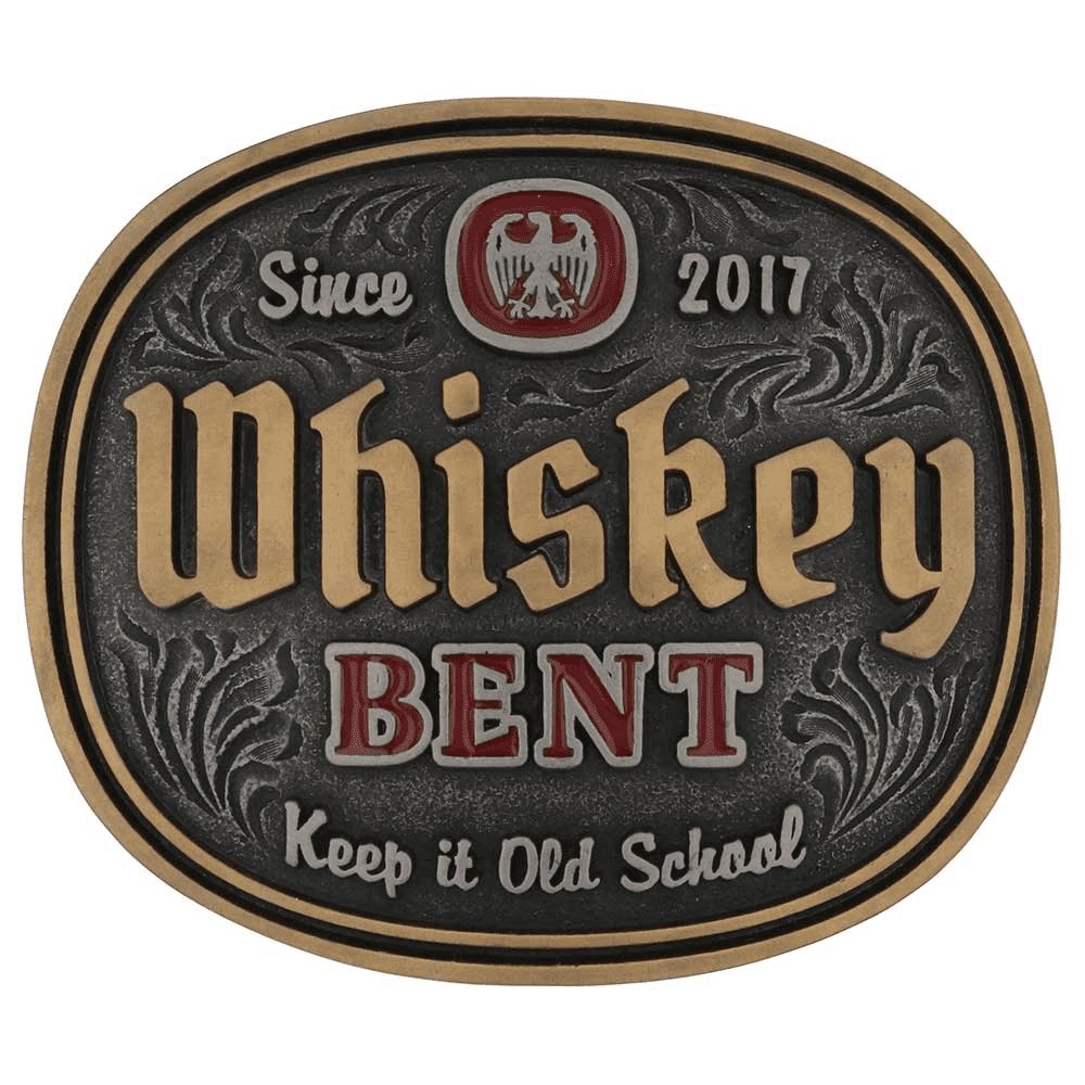 Montana Silversmiths Whiskey Bent Keepit Old School Belt Buckle