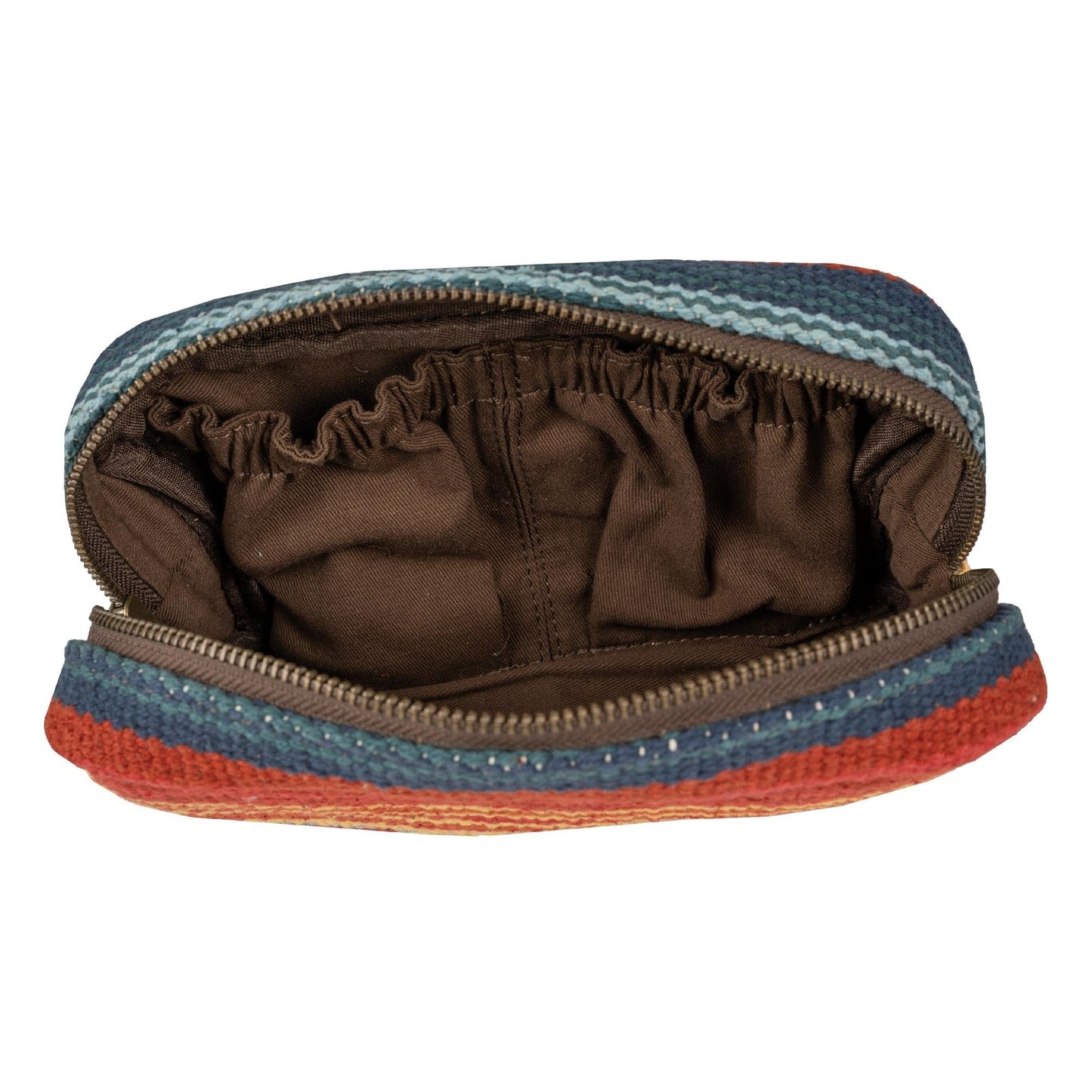 STS Ranchwear Women's Chaynee Valley Serape Collection Bebe Cosmetic Western Style, Leather & Cotton Bag, Multi