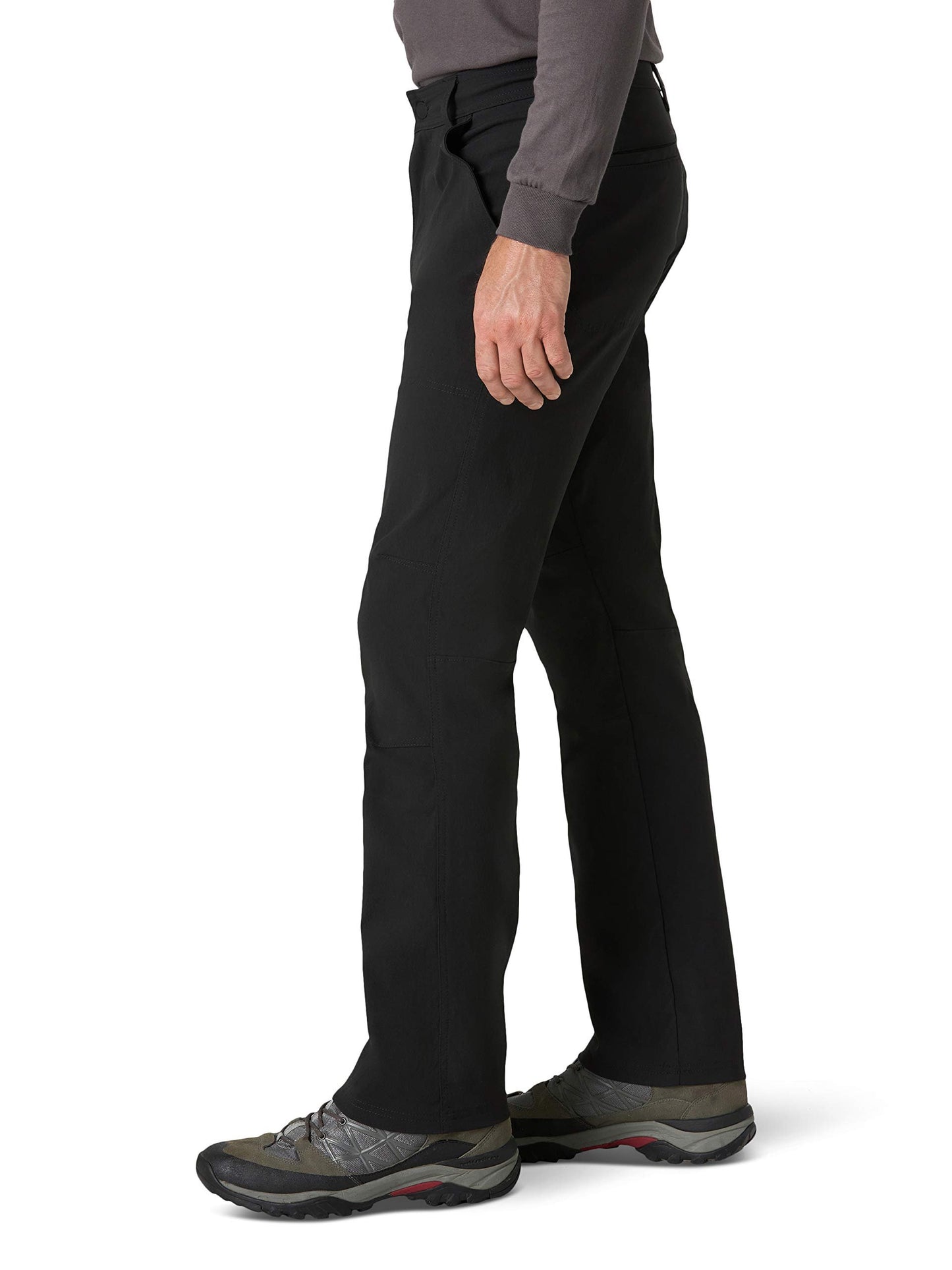 ATG by Wrangler Men's Zip Pocket Trail Pant, Black, 42W x 32L
